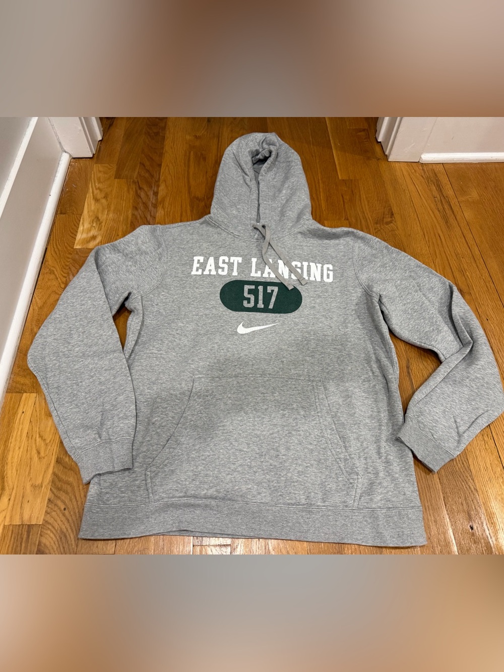 Nike East Lansing 517 Gray Hooded Sweatshirt